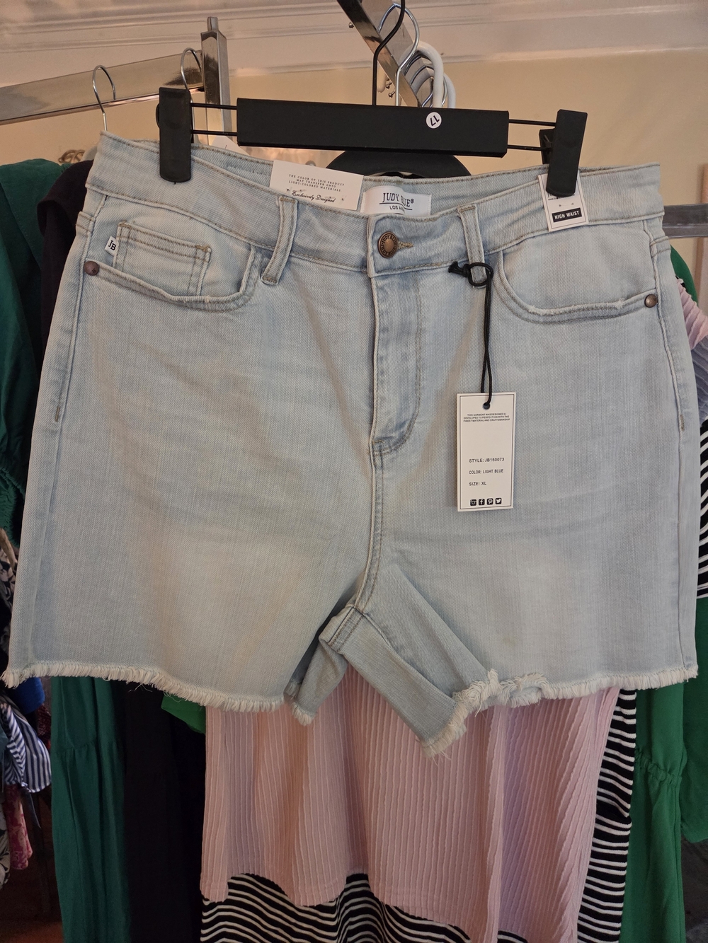 Judy Blue Light Wash Denim Women's Shorts -
